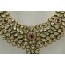 Handmade Crystal Polki Bridal Fashion India jadau vintage necklace Gold Plated